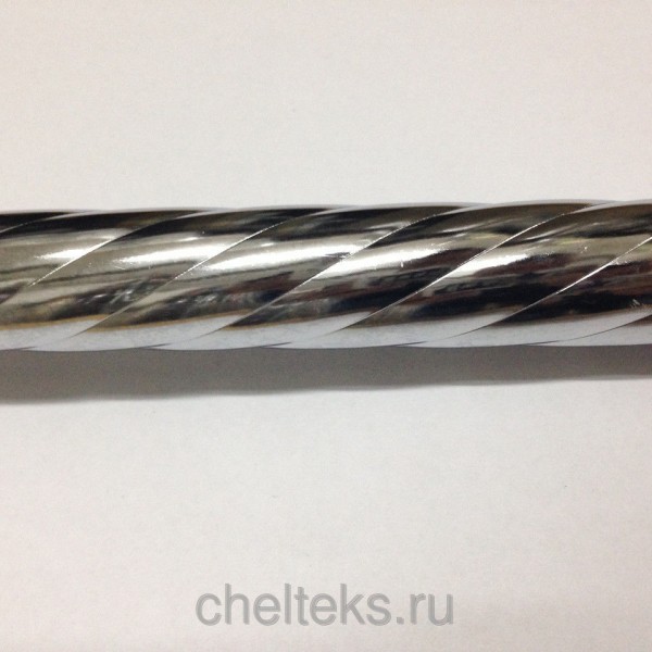 Карниз метал. труба фигурная D19-2.4 хром (20 шт/уп)