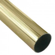 Карниз метал. труба гладкая D16-1.8 золото (20 шт/уп)