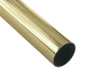 Карниз метал. труба гладкая D25-2.0 золото (20 шт/уп)