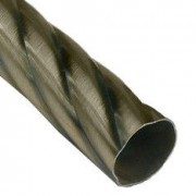 Карниз метал. труба фигурная D25-1.6 антик (20 шт/уп)