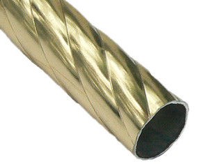 Карниз метал. труба фигурная D25-1.6 золото (20 шт/уп)