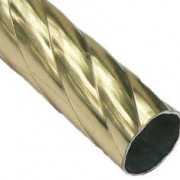 Карниз метал. труба фигурная D25-2.0 золото (20 шт/уп)