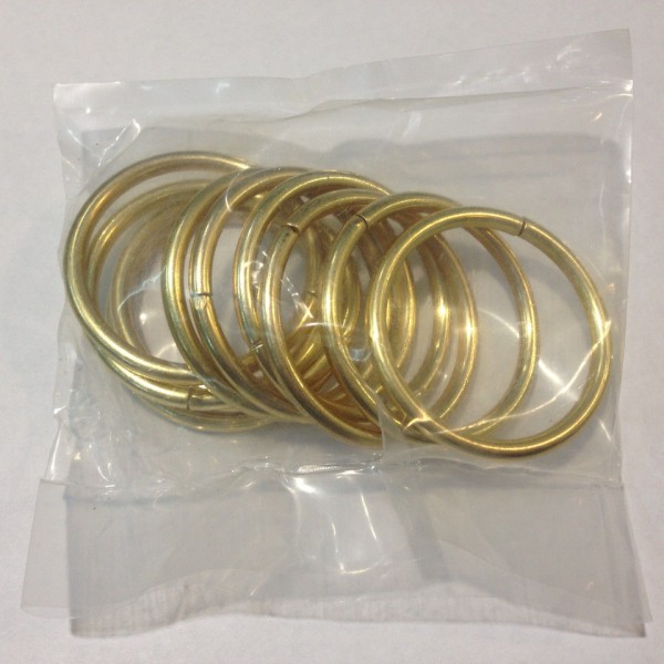 Кольцо для карниза Эконом(комплект 10 шт ) D19 золото (100 упак/короб)