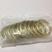 Кольцо для карниза Эконом(комплект 10 шт ) D16 золото (100 упак/короб)